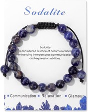Healing Crystal Bracelet for Women 8mm Natural Stone Beaded...