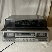 Vintage Sears Cassette/Vinyl Player Mo 304.901855 Parts/Repair Only