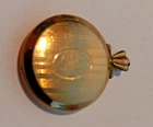 Art Deco gold filled tiny locket about 3/4" with bail #26