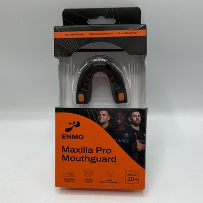 Enmo Maxilla Pro Zahnfleischschutz - Erwachsene & Junior 10+ Mund schwarz & orange