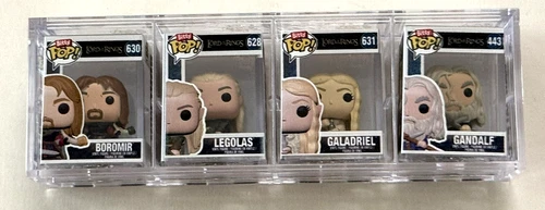 4 Lord of the Rings Funko Pop Bitty Pops Ultra Rare Boromir 630/Galadriel 631