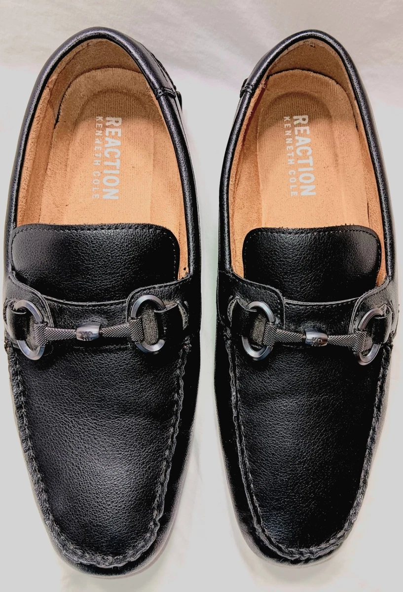 Kenneth Cole Reaction Black and Tan Loafers Kenneth Cole Reaction-Marty Buckle Driver Men Shoes – Noor main image 3