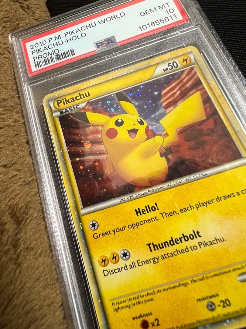 PSA10 2010 Pokemon Card Game Pikachu World Collection 9 Card Promo
