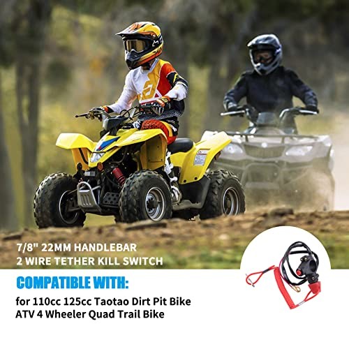 WOOSTAR 7/8" 22mm Handlebar 2 Wire Tether Kill Switch - View #7