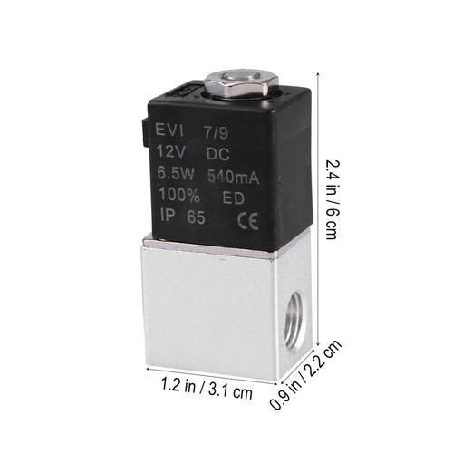 DC 12V 1/4 Inch Normally Closed Solenoid Valve for Air and Water Control - Picture 5 of 11