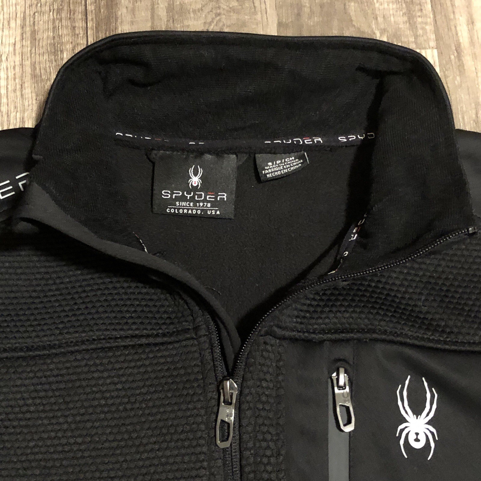 Spyder Black Full Zip Performance Jacket Men’s Sm… - image 8