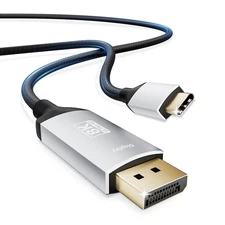 USB C to Displayport Cable 4ft 4K@60Hz Braided USB Type C to DP 1.2 Cord