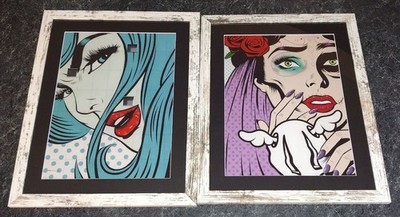 2 D*Face 11''x14'' framed street images murals monograph art books + stickers 