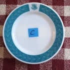 Vintage Turquoise STRATEGIC AIR COMMAND Corning Pyrex Glass Plate C1