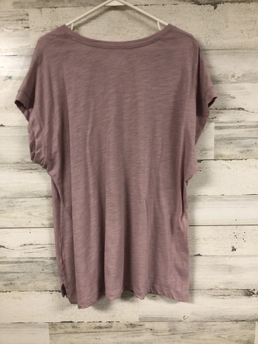 Orvis lila T-Shirt Top Blumen Pullover XL Relaxed Art To Wear Freizeit Sommer - Bild 4 von 7