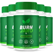 (5 Pack) Burn Jaro Weight Management Supplement BurnJaro Capsules (300 Capsules)