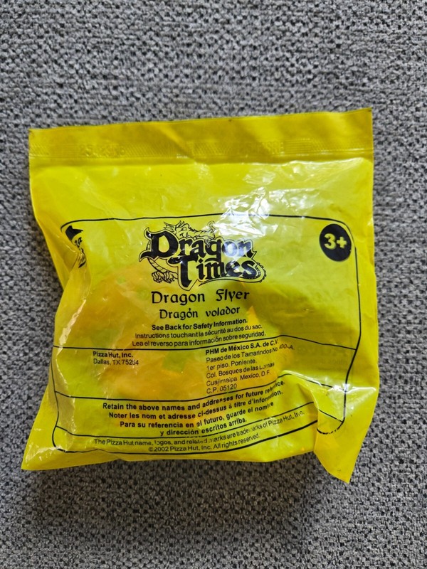 Vintage Pizza Hut Toy Figure Dragon Times Dragon Flyer RARE