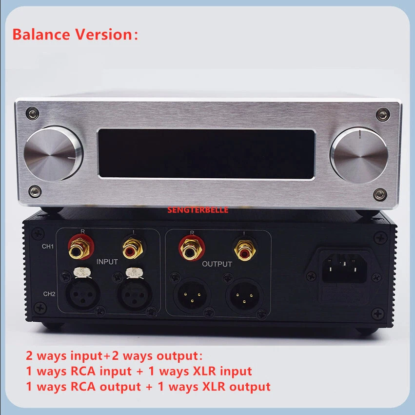 HiFi Alps 16 Motor Pot VFD Remote Volume Control Balanced Switch Preamplifier - Image 2 of 4