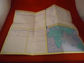 Uncharted Waters Nintendo NES Foldable Promo Map Poster Insert ONLY