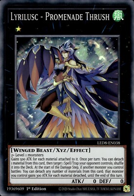 Lyrilusc - Promenade Thrush - Super Rare 1st Edition LED8-EN038 - NM - YuGiOh