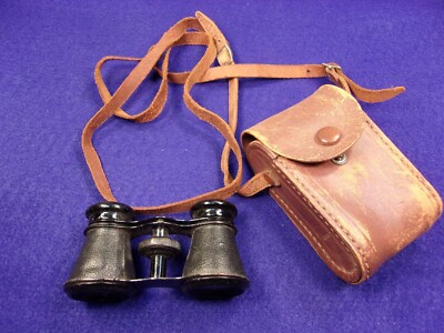 NICE PAIR OF OLDER VTG ''OPERA GLASSES'' - MADE IN JAPAN, WITH LEATHER CASE, VGC