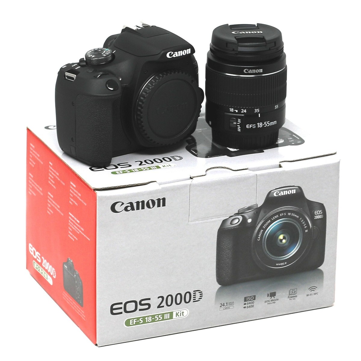 Canon EOS 2000D Camera + 18-55 III Kit - UK Next Day Del- 2 Year Warranty |  eBay UK