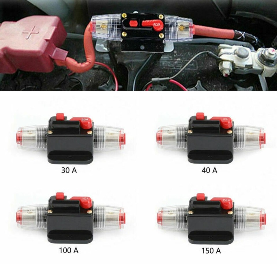 High quality Circuit Breaker Stereo AMP Fuse 30A150A 12V DC Automatic