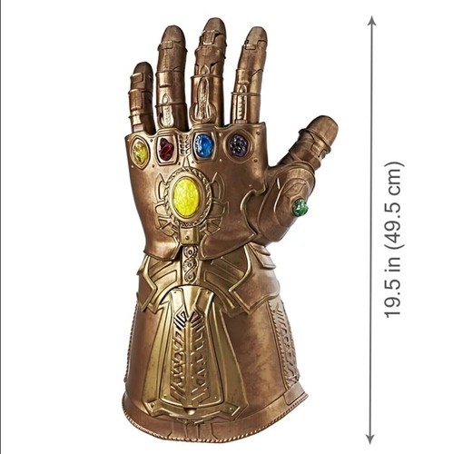 Marvel Avengers Legends Thanos Glove Gauntlet Guanti LED Luce Cosplay Accessory - Picture 3 of 7