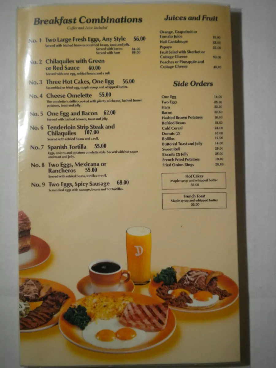 1975 Denny's Menu : r/VintageMenus