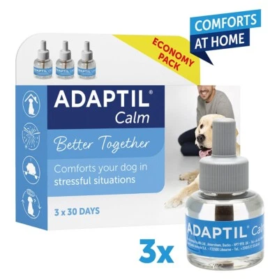 ADAPTIL Calm 30 Day Refill 48ml x 3 - Dog Calming Remedy Fast UK