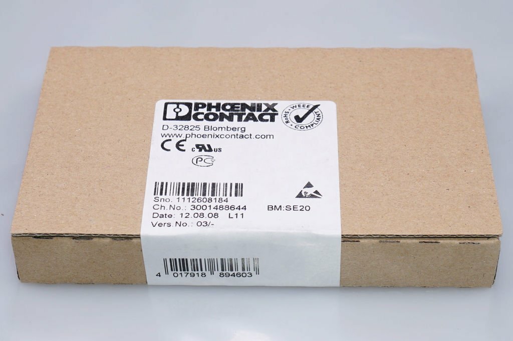Phoenix Contact Clamp Inline Segment Clamp IB IL 24 SEG/F-D-PAC 2861904 OVP New
