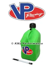 VP Fuel Green 5 Gallon Racing Fuel Gas Jug + 1 Fill Hose Circle Track Off Road