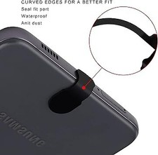 Anti Dust Plug Compatible with Phone iPhone 15 Pro Max Plus USB 2PCS Anti-Lost A