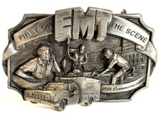 3D EMT Belt Buckle First On Scene Emergency Medical Technician Fire Dept LE-5000