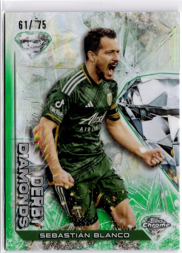 2023 Topps Chrom MLS Derby Diamonds grüner Refraktor 1-20 (vervollständigen Sie Ihr Set) - Bild 2 von 7