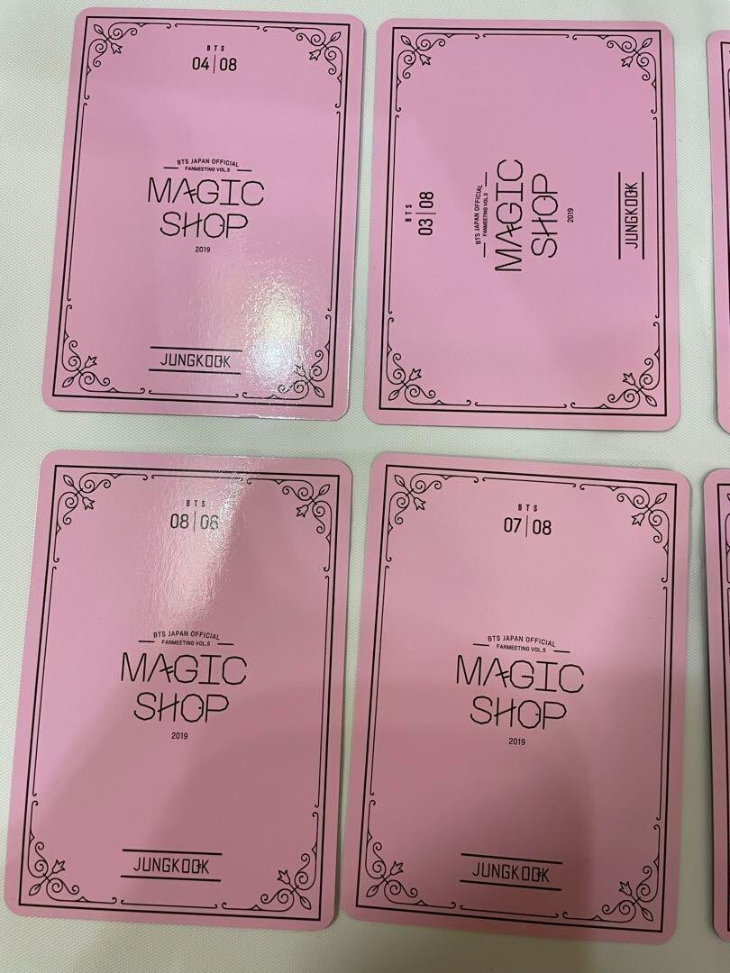 BTS ジョングク JUNGKOOK magic shop トレカ セット BTS Jungkook Official Photo Card Set Japan Fan Meeting Vol 5