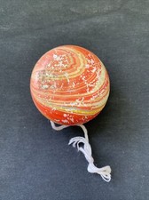 Vintage Marbled Wooden Yo Yo Painted Wood Yo-Yo