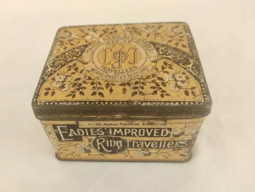 Ancienne boîte en étain litho vintage Eadie Bros & Co. Ltd Eadies Ring Travel... - Picture 1 of 16