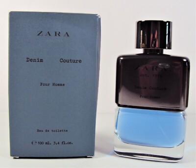 ZARA Denim Couture Pour Homme oz 100 ml EDT Spray NEW with