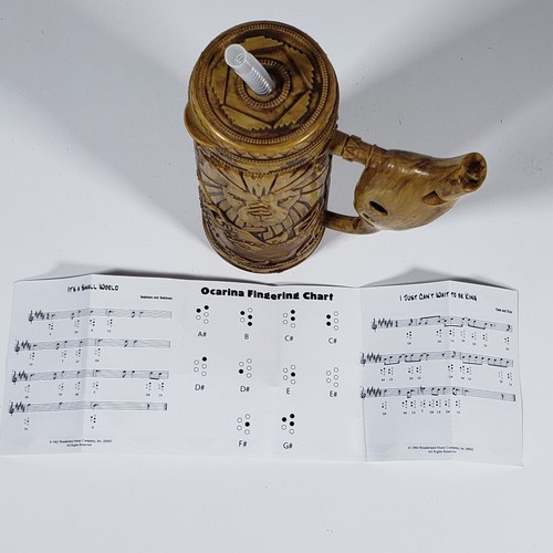 Disney Parks Animal Kingdom Lion King Ocarina Musical Travel Mug w/ Music Sheet - Picture 16 of 18