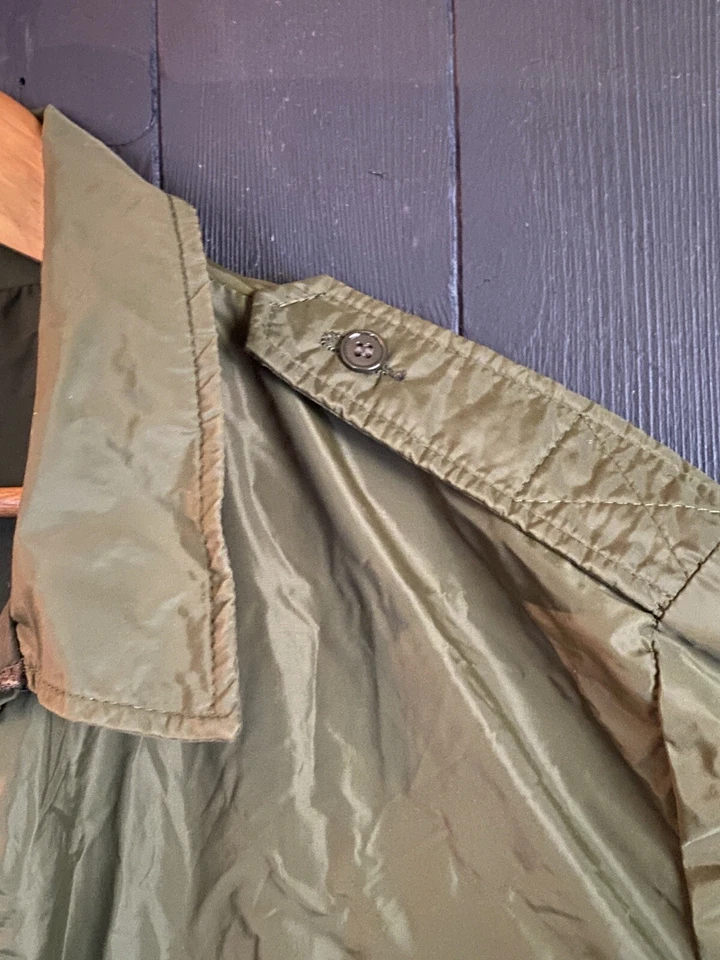 Винтажный 60-х годов США униформа Co. Канзас-Сити зеленый коготь молнии всепогодная куртка - Изображение 4 из 4