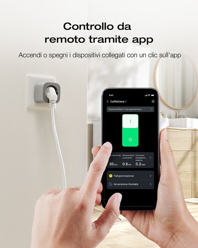 ECOFLOW Smart Plug Presa WiFi APP e controllo vocale compatibili con Matter - Afbeelding 3 van 8