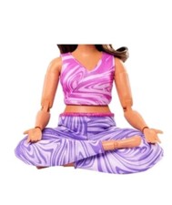 Barbie Doll Yoga Outfit for Curvy Barbie Realistic Clothes Hybrids NO Doll