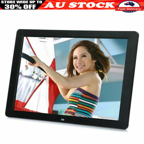 2024 LED Digital Photo Frame Electronic Album 1080 HD MP3 MP4 Player + Remote - Picture 1 of 10