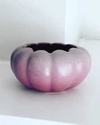 NILOAK Pottery Pink Petal Scalloped Bowl MCM