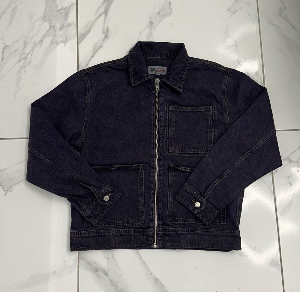 Stüssy FW23 Zip Work Jacket “Nightshade” | eBay Stüssy FW23 Zip Work Jacket “Nightshade” | eBay