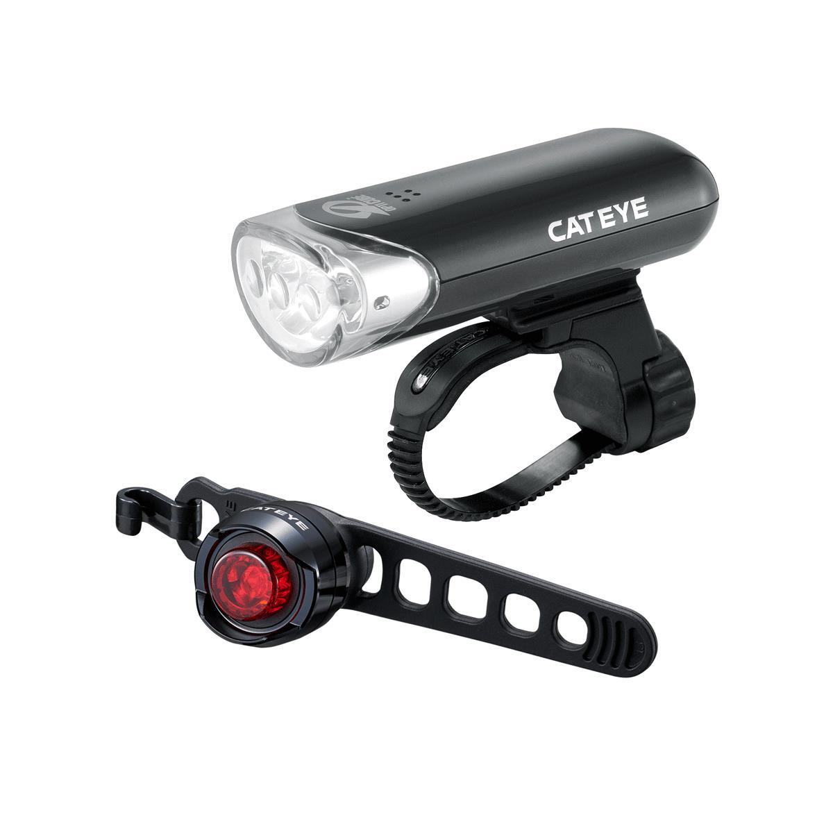 CatEye EL135 Front Bike Light and Orb Rear Light (Front and Rear) 2 Lights