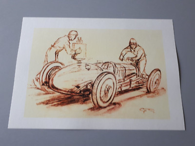 vintage racing car poster: full and levels