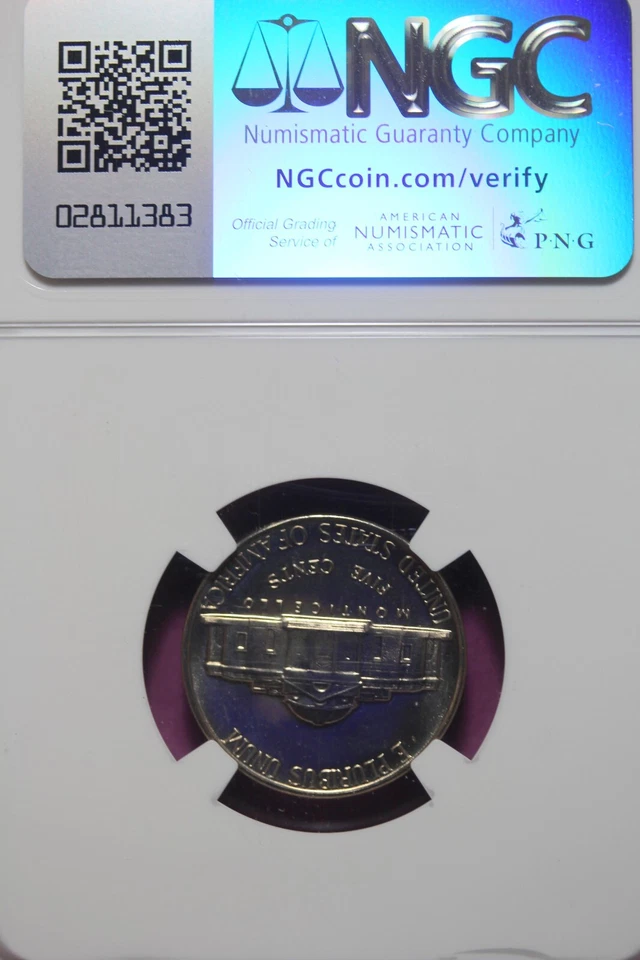 1954 - NGC PF67 JEFFERSON NICKEL #B45630 - Image 2 of 2
