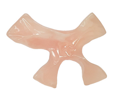 Vintage 2003 CLINGING CROSS by Not So Plain Jane Pink Rose Resin USA Made
