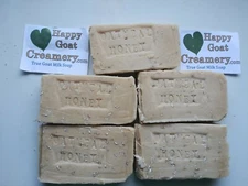 5 BARS GOAT MILK SOAP OATMEAL & HONEY UNSCENTED HAPPY GOAT CREAMERY PURE BASIC