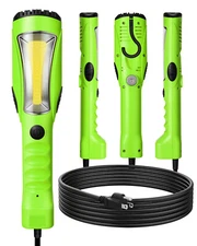 EDISHINE LED Work Light, 15ft 16 Gauge SJTW 2000LM COB LED Light Strong Magnet