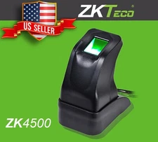 ZKTeco USB Fingerprint Reader Scanner Sensor ZK4500 for PC Home Office inbio SDK