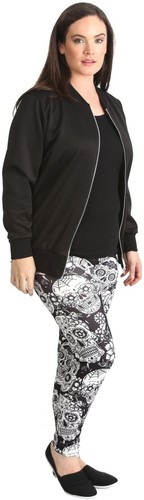 Stampa Fab leggings novità pantaloni elasticizzati ragazza taglia taglie forti - Foto 9 di 12