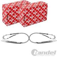2X febi bilstein Handbremsseile Passend FüR Ford Escort Orion Links+Rechts